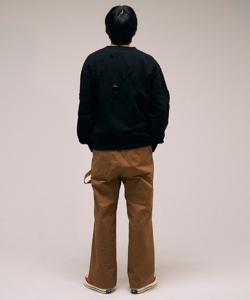 EFFECTEN（エフェクテン）の「msw1642- U Pacth Crust Sweat スウェット（スウェット・メンズ・ブラック/グレー・L/XL）」の17枚目の写真