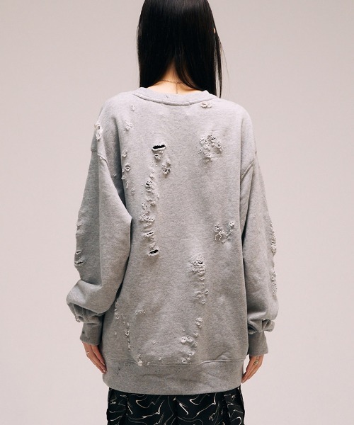 EFFECTEN（エフェクテン）の「msw1642- U Pacth Crust Sweat スウェット（スウェット・メンズ・ブラック/グレー・L/XL）」の7枚目の写真