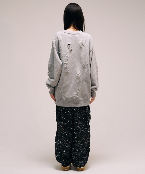 EFFECTEN（エフェクテン）の「msw1642- U Pacth Crust Sweat スウェット（スウェット・メンズ・ブラック/グレー・L/XL）」の10枚目の写真
