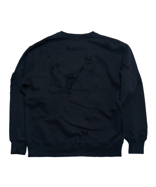 EFFECTEN（エフェクテン）の「msw1642- U Pacth Crust Sweat スウェット（スウェット・メンズ・ブラック/グレー・L/XL）」の12枚目の写真