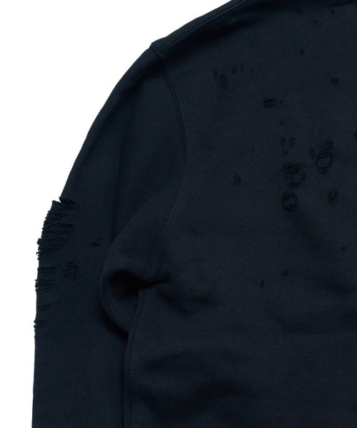 EFFECTEN（エフェクテン）の「msw1642- U Pacth Crust Sweat スウェット（スウェット・メンズ・ブラック/グレー・L/XL）」の5枚目の写真