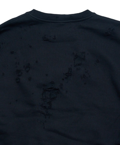 EFFECTEN（エフェクテン）の「msw1642- U Pacth Crust Sweat スウェット（スウェット・メンズ・ブラック/グレー・L/XL）」の6枚目の写真