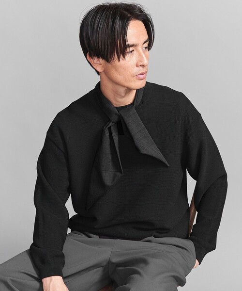 BEAUTY&YOUTH UNITED ARROWS(ビューティーアンドユースユナイテッドアローズ)の「ネック クロス(ネクタイ・メンズ・ダークグレー/ネイビー・FREE)」の3枚目の写真