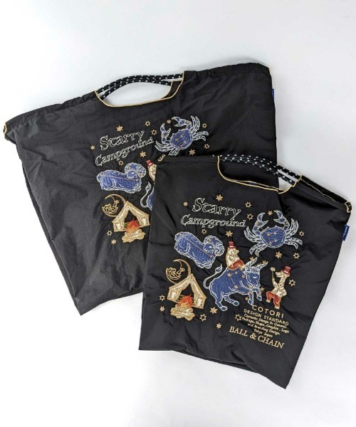 Ball＆Chain/ボールアンドチェーン】starry camp(M) 刺繍エコ