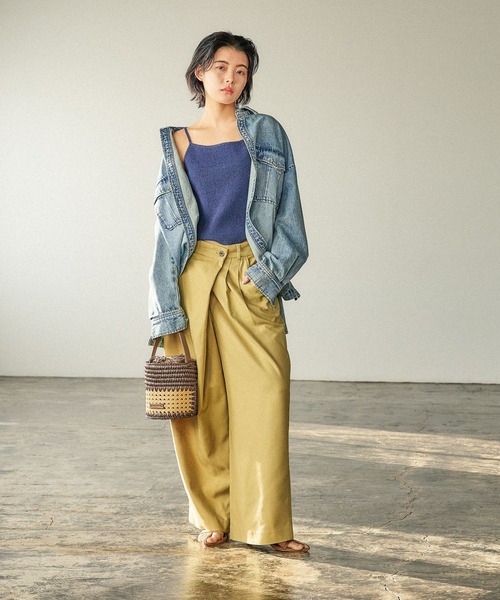 BAYFLOW（ベイフロー）の「[ゆったりシルエット]デニムチュニック（シャツ/ブラウス・レディース・サックスブルー/インディゴブルー・FREE）」の22枚目の写真