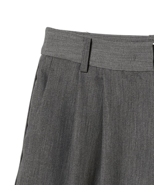 Demi-Luxe BEAMS（デミルクス ビームス）の「ポプリン 2タックパンツ（スラックス・レディース・チャコールグレー/ブラック/ブラウン系その他・38/36）」の21枚目の写真