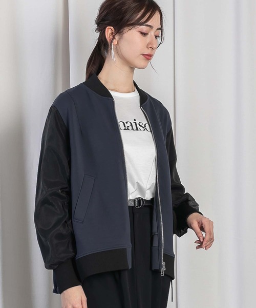 シアーギャザースリーブダンボールブルゾン（ブルゾン）｜RAW FUDGE  