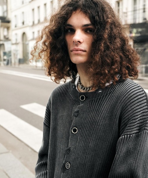 【最終価格】【最新作】現行完売品DIESELダメージ加工ニット カーディガン otonanofudangi_a112150bmak