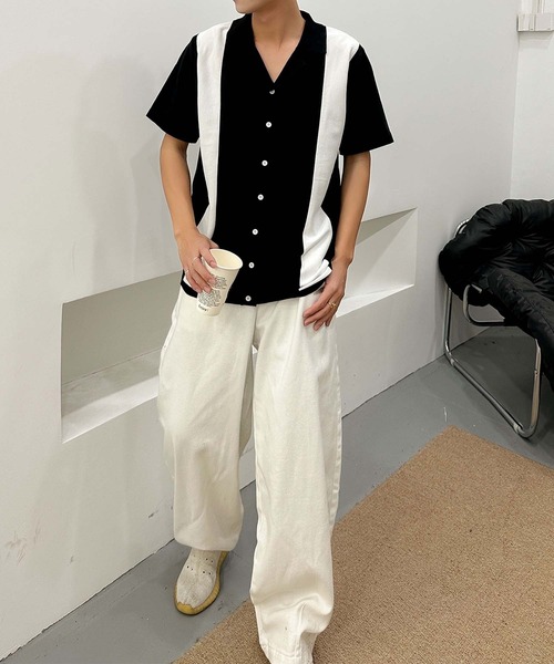 aimoha(アイモハ)の「【aimoha neo】Retro Edge Cuba Shirt (SS)(シャツ/ブラウス・メンズ・ブラック/ワインレッド・LARGE/X-LARGE/XX-LARGE/XXX-LARGE)」の6枚目の写真