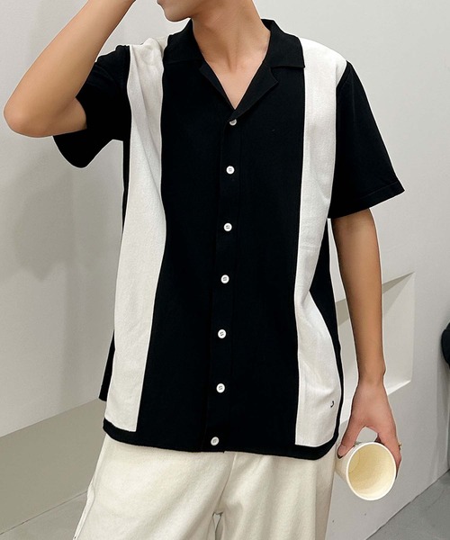 aimoha(アイモハ)の「【aimoha neo】Retro Edge Cuba Shirt (SS)(シャツ/ブラウス・メンズ・ブラック/ワインレッド・LARGE/X-LARGE/XX-LARGE/XXX-LARGE)」の4枚目の写真
