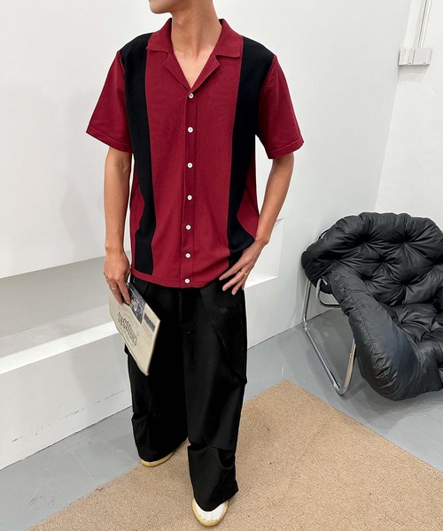 aimoha(アイモハ)の「【aimoha neo】Retro Edge Cuba Shirt (SS)(シャツ/ブラウス・メンズ・ブラック/ワインレッド・LARGE/X-LARGE/XX-LARGE/XXX-LARGE)」の13枚目の写真