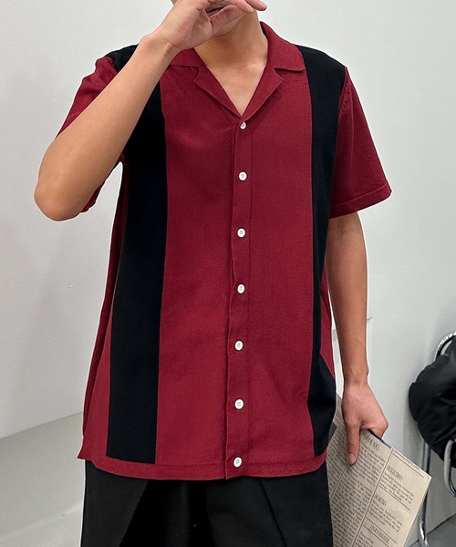 aimoha(アイモハ)の「【aimoha neo】Retro Edge Cuba Shirt (SS)(シャツ/ブラウス・メンズ・ブラック/ワインレッド・LARGE/X-LARGE/XX-LARGE/XXX-LARGE)」の10枚目の写真
