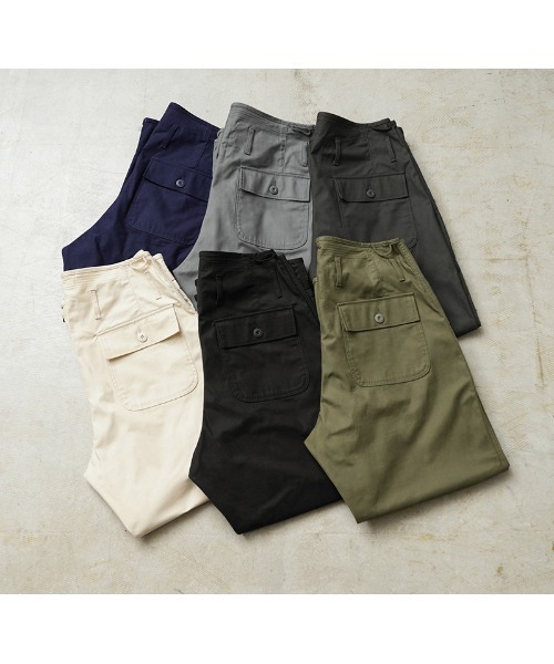 WAIPER.inc（ワイパーインク）の「WAIPER.inc 米軍 U.S.NAVY A-2 1レイヤー デッキパンツ【WP126】（カーゴパンツ・メンズ・オリーブ/ブラック・M/S/XXL/XL/L）」の7枚目の写真