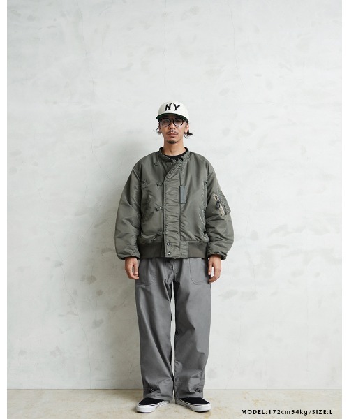WAIPER.inc（ワイパーインク）の「WAIPER.inc 米軍 U.S.NAVY A-2 1レイヤー デッキパンツ【WP126】（カーゴパンツ・メンズ・オリーブ/ブラック・M/S/XXL/XL/L）」の10枚目の写真