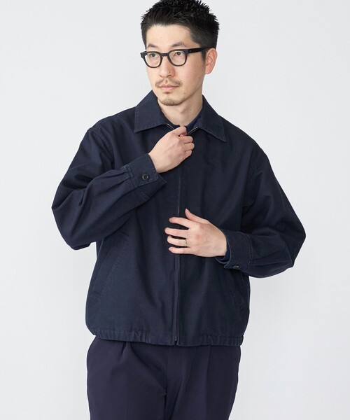 SHIPS(シップス)の「SHIPS: ストーン ウォッシュ コットン ブルゾン (セットアップ対応)(ブルゾン・メンズ・ベージュ/ネイビー/ダークグレー・SMALL/MEDIUM/LARGE/X-LARGE)」の3枚目の写真