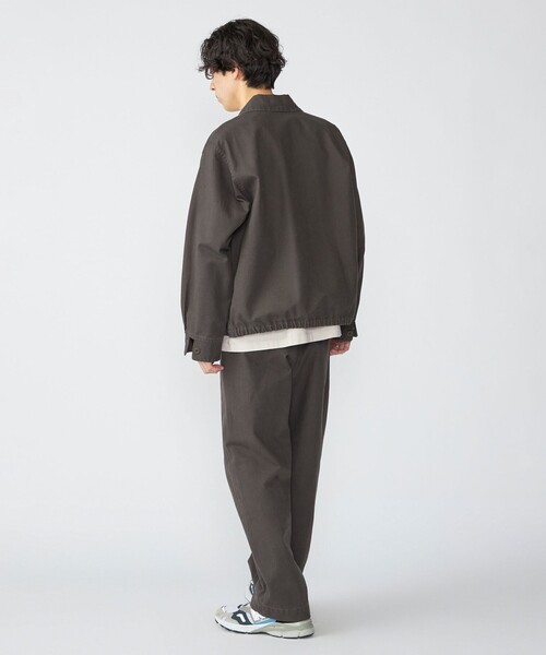 セール】SHIPS: ストーン ウォッシュ コットン ブルゾン (セットアップ