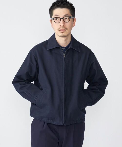 SHIPS(シップス)の「SHIPS: ストーン ウォッシュ コットン ブルゾン (セットアップ対応)(ブルゾン・メンズ・ベージュ/ネイビー/ダークグレー・SMALL/MEDIUM/LARGE/X-LARGE)」の5枚目の写真