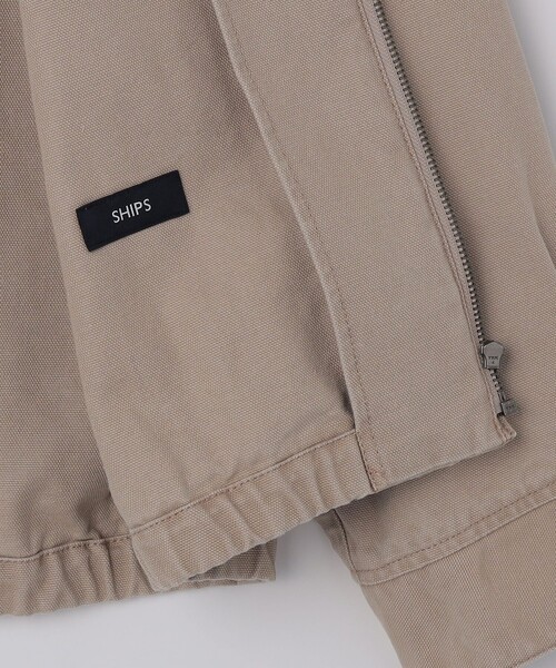 SHIPS(シップス)の「SHIPS: ストーン ウォッシュ コットン ブルゾン (セットアップ対応)(ブルゾン・メンズ・ベージュ/ネイビー/ダークグレー・SMALL/MEDIUM/LARGE/X-LARGE)」の13枚目の写真