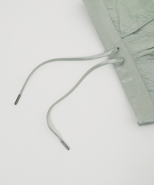 SLOBE IENA（スローブイエナ）の「《WEB/一部店舗限定》SAKOMIYA サテンパンツ（その他パンツ・レディース・アイボリー/ライトグリーン・38/40/36）」の5枚目の写真