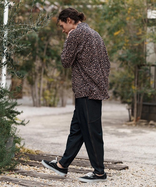 CAMBIO（カンビオ）の「mp13280-Deformed Silhouette Stretch Ripstop Like Denim Pants デニムパンツ（デニムパンツ・メンズ・ネイビー/サックスブルー/ブルー・S/M/L）」の8枚目の写真