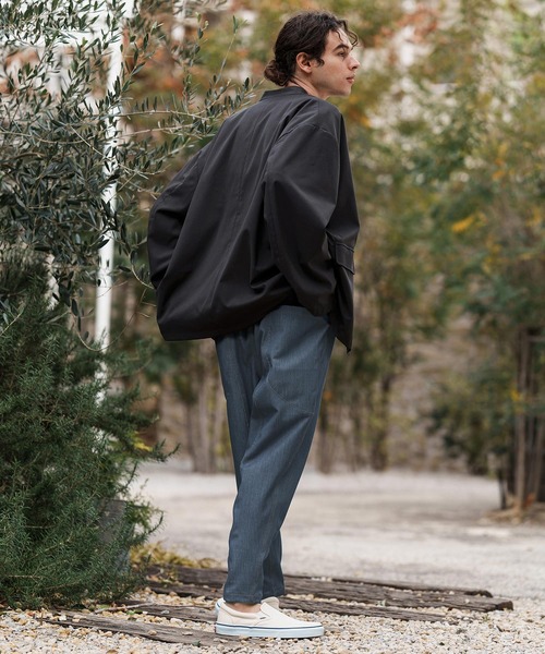 CAMBIO（カンビオ）の「mp13280-Deformed Silhouette Stretch Ripstop Like Denim Pants デニムパンツ（デニムパンツ・メンズ・ネイビー/サックスブルー/ブルー・S/M/L）」の20枚目の写真