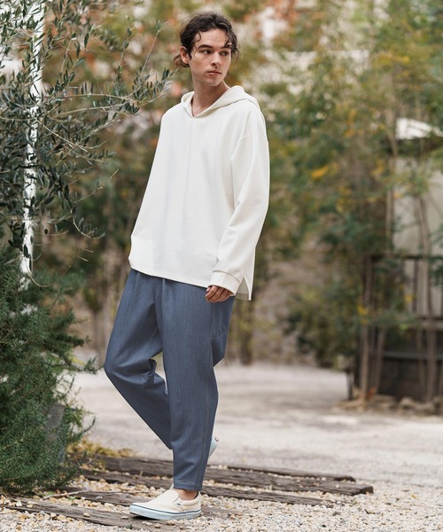 CAMBIO（カンビオ）の「mp13280-Deformed Silhouette Stretch Ripstop Like Denim Pants デニムパンツ（デニムパンツ・メンズ・ネイビー/サックスブルー/ブルー・S/M/L）」の21枚目の写真