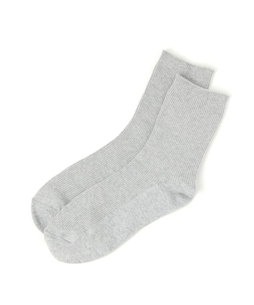 GLOBAL WORK（グローバルワーク）の「らくごこちリブカラーソックス/291563（ソックス/靴下・レディース・レッド/グレー/グリーン/アイボリー/ブラック/イエロー/ピンク/イエロー系その他3/オレンジ・FREE）」の3枚目の写真