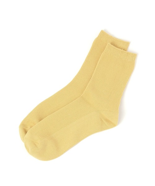 GLOBAL WORK（グローバルワーク）の「らくごこちリブカラーソックス/291563（ソックス/靴下・レディース・レッド/グレー/グリーン/アイボリー/ブラック/イエロー/ピンク/イエロー系その他3/オレンジ・FREE）」の5枚目の写真