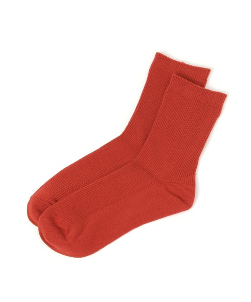 GLOBAL WORK（グローバルワーク）の「らくごこちリブカラーソックス/291563（ソックス/靴下・レディース・レッド/グレー/グリーン/アイボリー/ブラック/イエロー/ピンク/イエロー系その他3/オレンジ・FREE）」の8枚目の写真