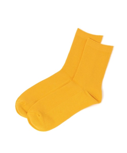GLOBAL WORK（グローバルワーク）の「らくごこちリブカラーソックス/291563（ソックス/靴下・レディース・レッド/グレー/グリーン/アイボリー/ブラック/イエロー/ピンク/イエロー系その他3/オレンジ・FREE）」の6枚目の写真