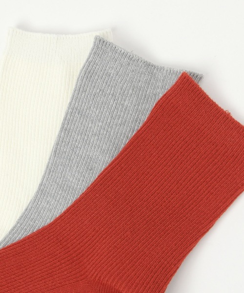 GLOBAL WORK（グローバルワーク）の「らくごこちリブカラーソックス/291563（ソックス/靴下・レディース・レッド/グレー/グリーン/アイボリー/ブラック/イエロー/ピンク/イエロー系その他3/オレンジ・FREE）」の13枚目の写真