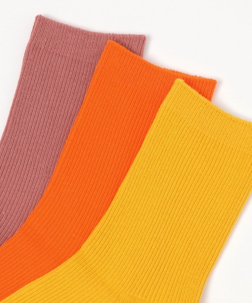GLOBAL WORK（グローバルワーク）の「らくごこちリブカラーソックス/291563（ソックス/靴下・レディース・レッド/グレー/グリーン/アイボリー/ブラック/イエロー/ピンク/イエロー系その他3/オレンジ・FREE）」の17枚目の写真