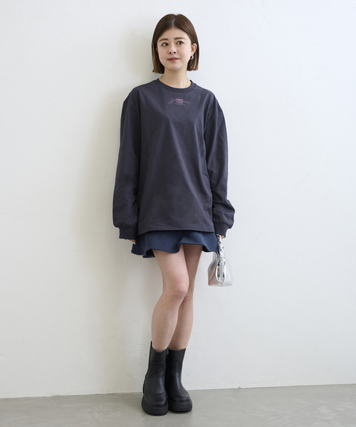 GANNI ガニー 長袖 Tシャツ Future Heavy Jersey GANNI ガニー 長袖 Tシャツ FUTURE HEAVY JERSEY MOON LONG