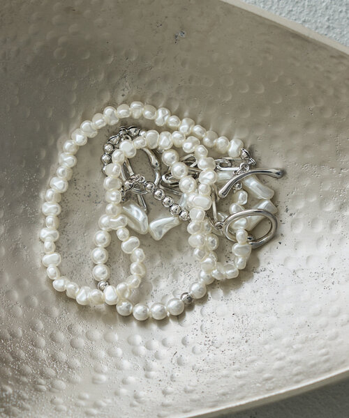 Kastane（カスタネ）の「【fiw.】ランダムパールネックレス（ネックレス・レディース・シルバー・FREE）」の2枚目の写真