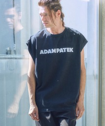 tシャツ 「ADAMPATEK/アダムパテック」basic logo sleeveless/ロゴノースリーブ レディース メンズ ADAM PATEK tシャツ 「ADAMPATEK/アダムパテック」basic logo