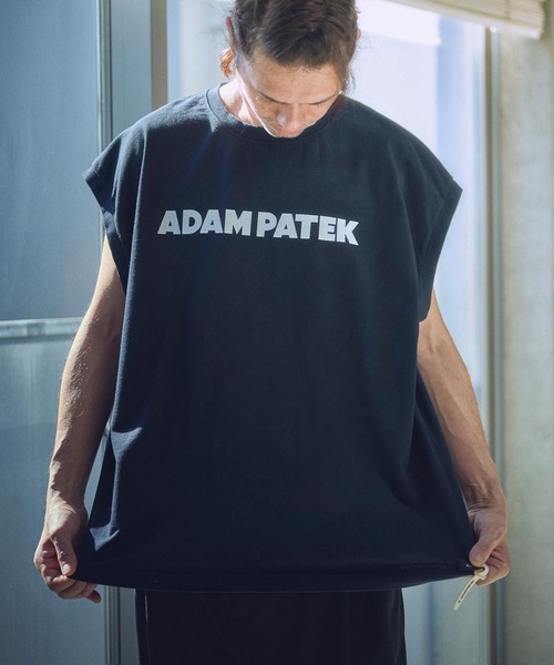 ADAM PATEK（アダムパテック）の「ADAMPATEK/basic logo sleeveless/ロゴノースリーブ（Tシャツ/カットソー・メンズ・パープル/オレンジ/ホワイト/ブラック・1/2）」の18枚目の写真