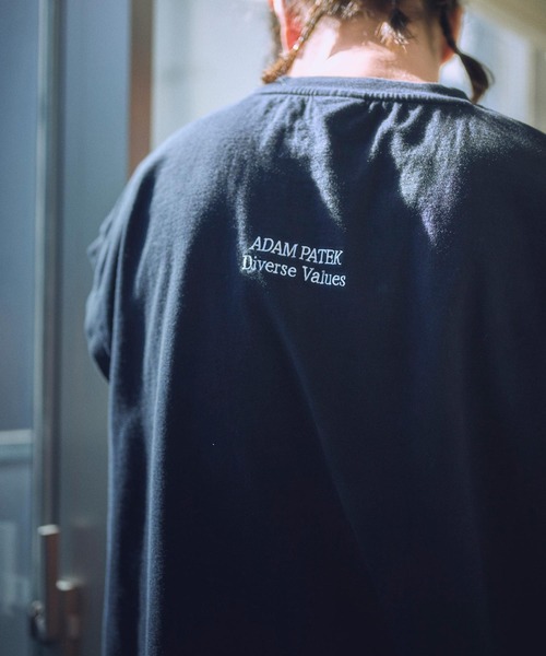 ADAM PATEK（アダムパテック）の「ADAMPATEK/basic logo sleeveless/ロゴノースリーブ（Tシャツ/カットソー・メンズ・パープル/オレンジ/ホワイト/ブラック・1/2）」の8枚目の写真