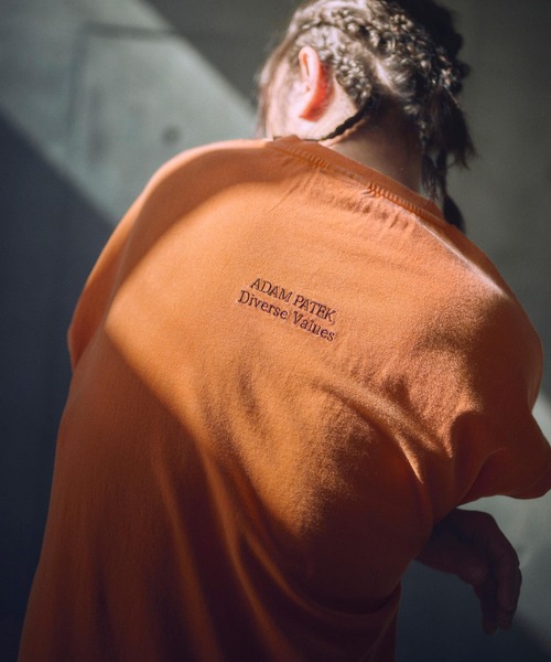 ADAM PATEK（アダムパテック）の「ADAMPATEK/basic logo sleeveless/ロゴノースリーブ（Tシャツ/カットソー・メンズ・パープル/オレンジ/ホワイト/ブラック・1/2）」の12枚目の写真