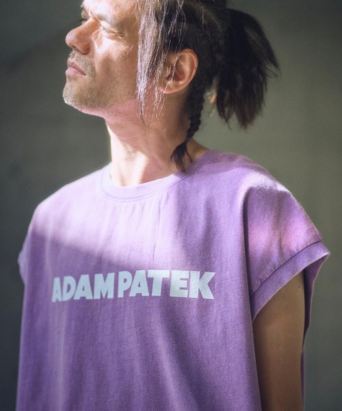 ADAM PATEK（アダムパテック）の「ADAMPATEK/basic logo sleeveless/ロゴノースリーブ（Tシャツ/カットソー・メンズ・パープル/オレンジ/ホワイト/ブラック・1/2）」の21枚目の写真