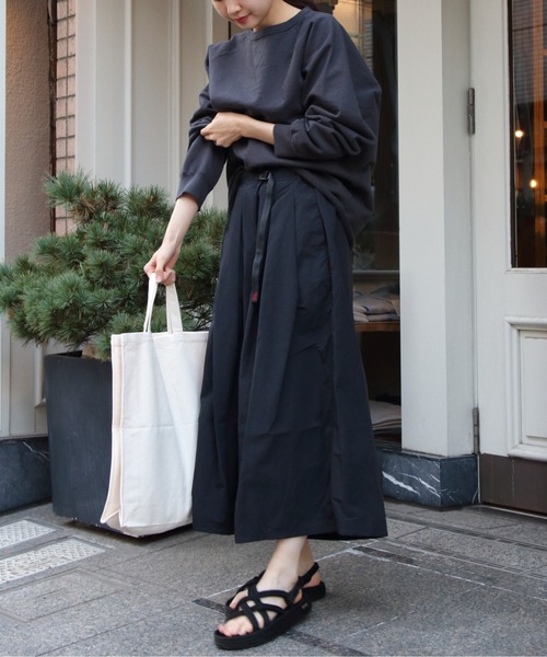 Gramicci(グラミチ)の「GRAMICCI/グラミチ ナイロンフレアパンツ NYLON FLARE PANT G2SW-SK034(その他パンツ・レディース・モカ/サンドグレー/ブラック・M)」の9枚目の写真