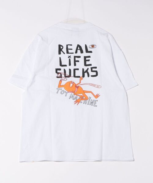 TOY　MACHINE（トイ　マシーン）の「【ムラサキスポーツ限定】TOY MACHINE/トイマシーン 半袖Tシャツ ビッグシルエット バックプリント Tシャツ MTMSFST9（Tシャツ/カットソー・メンズ・ホワイト/ブラック・M/XL/L）」の11枚目の写真