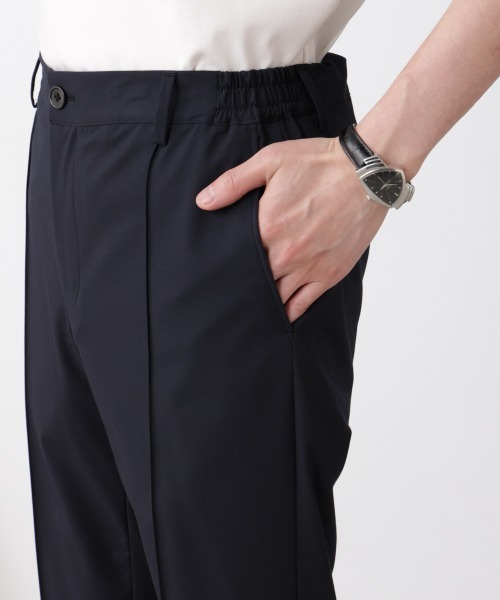 NANO universe(ナノユニバース)の「「N TROUSERS BASIC」トロピカルストレッチパンツ(スラックス・メンズ・ダークネイビー/チャコール・L/M/S)」の18枚目の写真