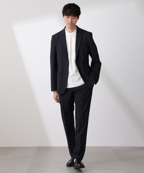 NANO universe(ナノユニバース)の「「N TROUSERS BASIC」トロピカルストレッチパンツ(スラックス・メンズ・ダークネイビー/チャコール・L/M/S)」の10枚目の写真