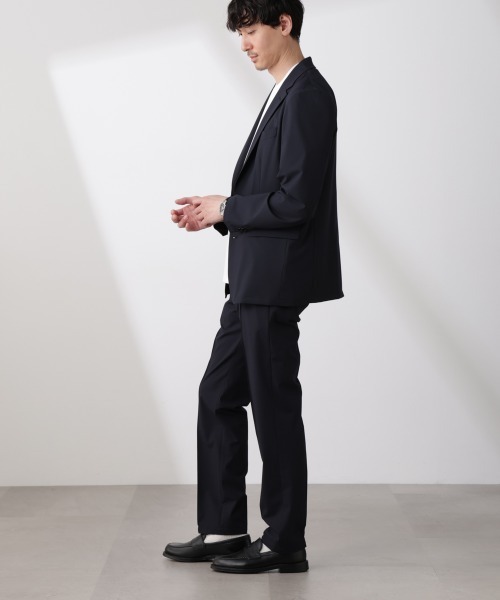 NANO universe(ナノユニバース)の「「N TROUSERS BASIC」トロピカルストレッチパンツ(スラックス・メンズ・ダークネイビー/チャコール・L/M/S)」の13枚目の写真