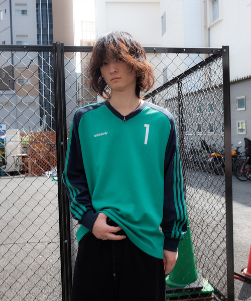 adidas(アディダス)の「ADIDAS / アディダス ORI JERSEY(Tシャツ/カットソー・メンズ・グリーン/アイボリー・MEDIUM/LARGE)」の15枚目の写真