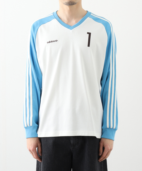 adidas(アディダス)の「ADIDAS / アディダス ORI JERSEY(Tシャツ/カットソー・メンズ・グリーン/アイボリー・MEDIUM/LARGE)」の13枚目の写真