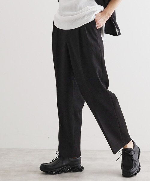 tk.TAKEO KIKUCHI（ティーケータケオキクチ）の「【セットアップ対応】テッククレープルーズテーパードパンツ（その他パンツ・メンズ・ブラック/ライトベージュ/チャコールグレー/ブルー・04/02/03/01）」の10枚目の写真