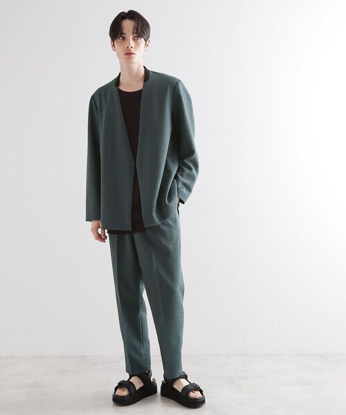 tk.TAKEO KIKUCHI（ティーケータケオキクチ）の「【セットアップ対応】テッククレープルーズテーパードパンツ（その他パンツ・メンズ・ブラック/ライトベージュ/チャコールグレー/ブルー・04/02/03/01）」の19枚目の写真