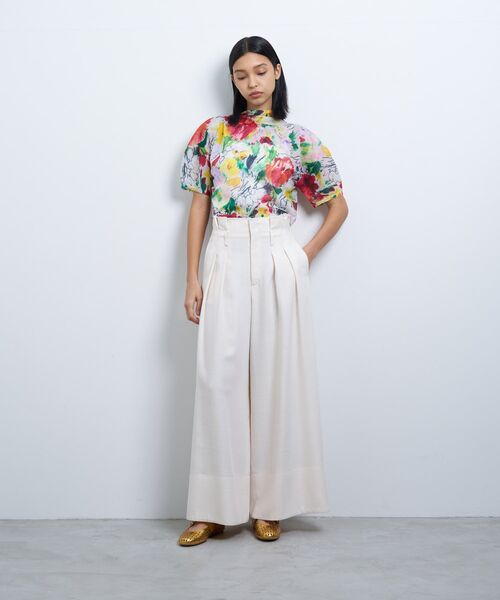LANVIN en Bleu(ランバンオンブルー)の「fleur de fleurプリントカットソー(Tシャツ/カットソー・レディース・ピンク・38)」の2枚目の写真