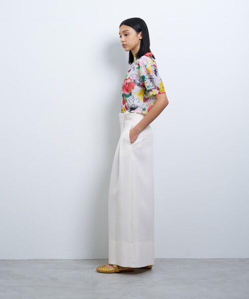 LANVIN en Bleu(ランバンオンブルー)の「fleur de fleurプリントカットソー(Tシャツ/カットソー・レディース・ピンク・38)」の3枚目の写真